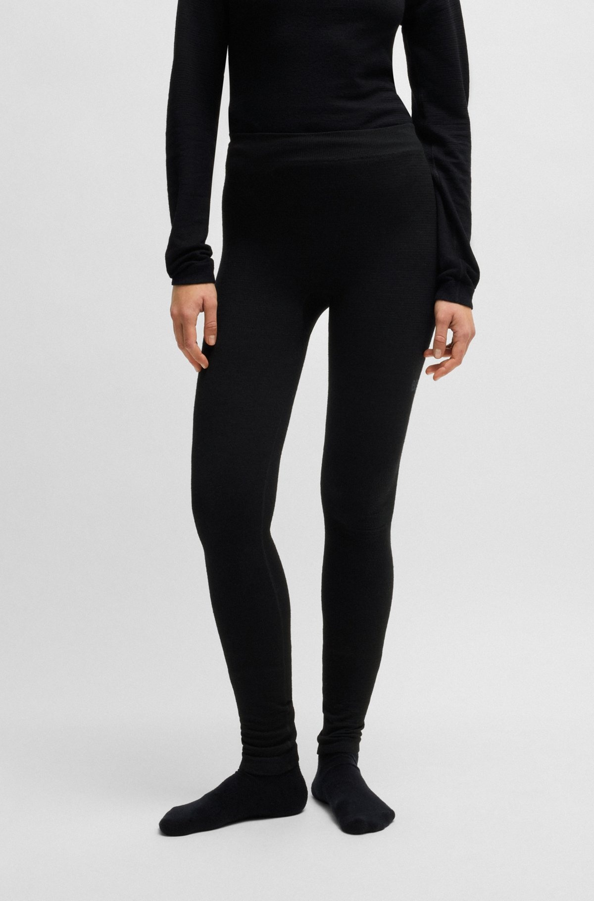 BOSS SKI BASE LAYER LEGGINGS IN WOOL-BLEND JACQUARD - 7