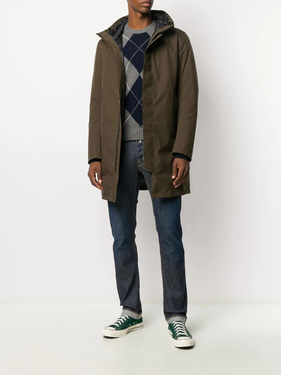 Herno down hooded coat outlook