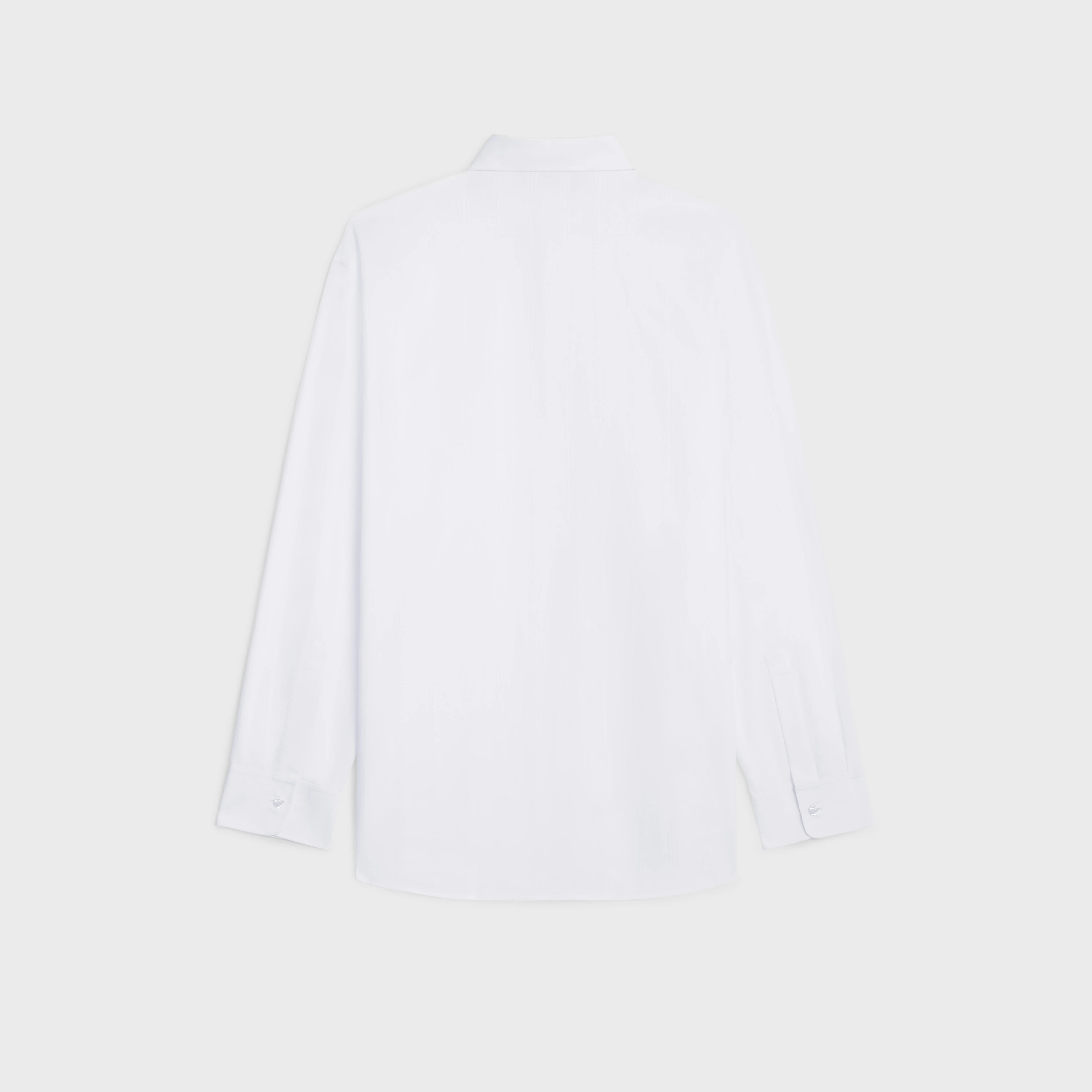 tommy shirt in cotton voile and striped linen - 2