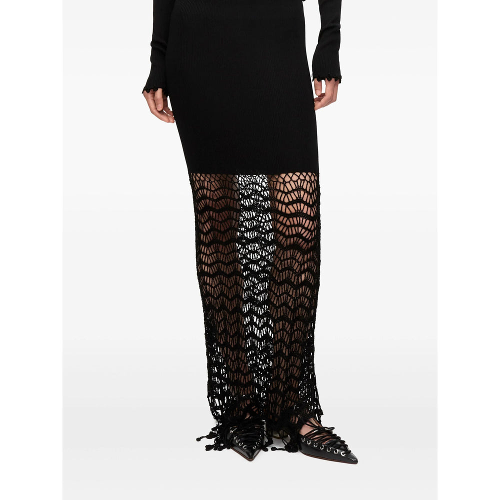 Ganni Black Skirts - Straight Skirts Women - 5