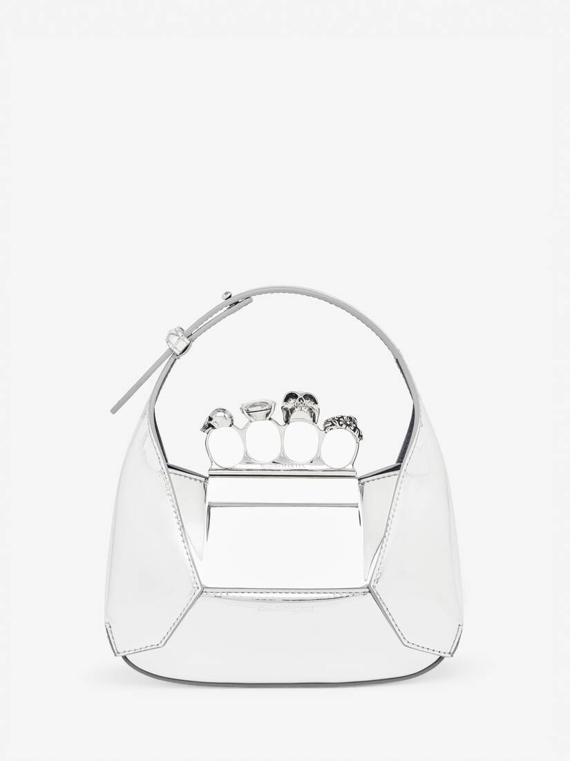 Women's The Jewelled Hobo Mini Bag in Silver - 1