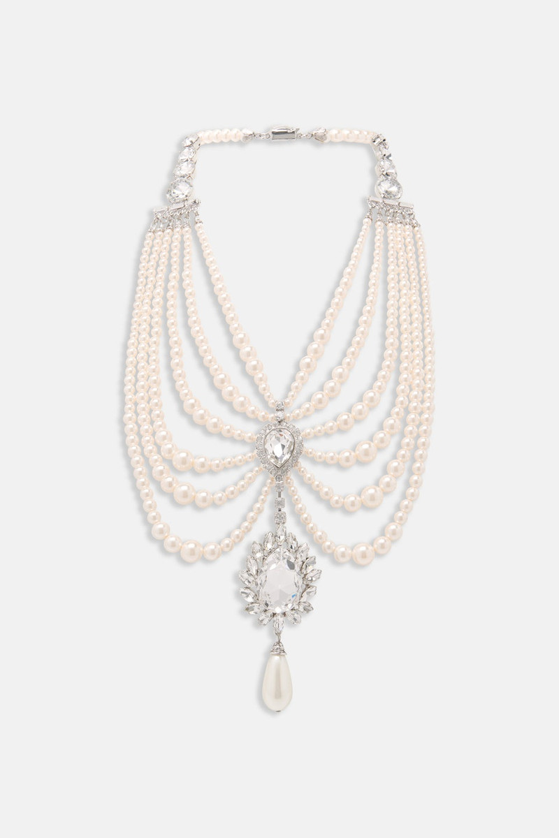 PEARL NECKLACE WITH CRYSTAL EMBELLISHMENT 1