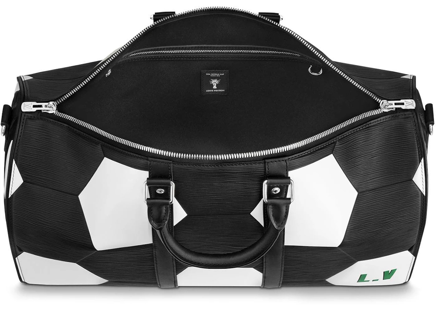 Louis Vuitton x FIFA World Cup Keepall Bandouliere Hexagonal 50 Noir - 3