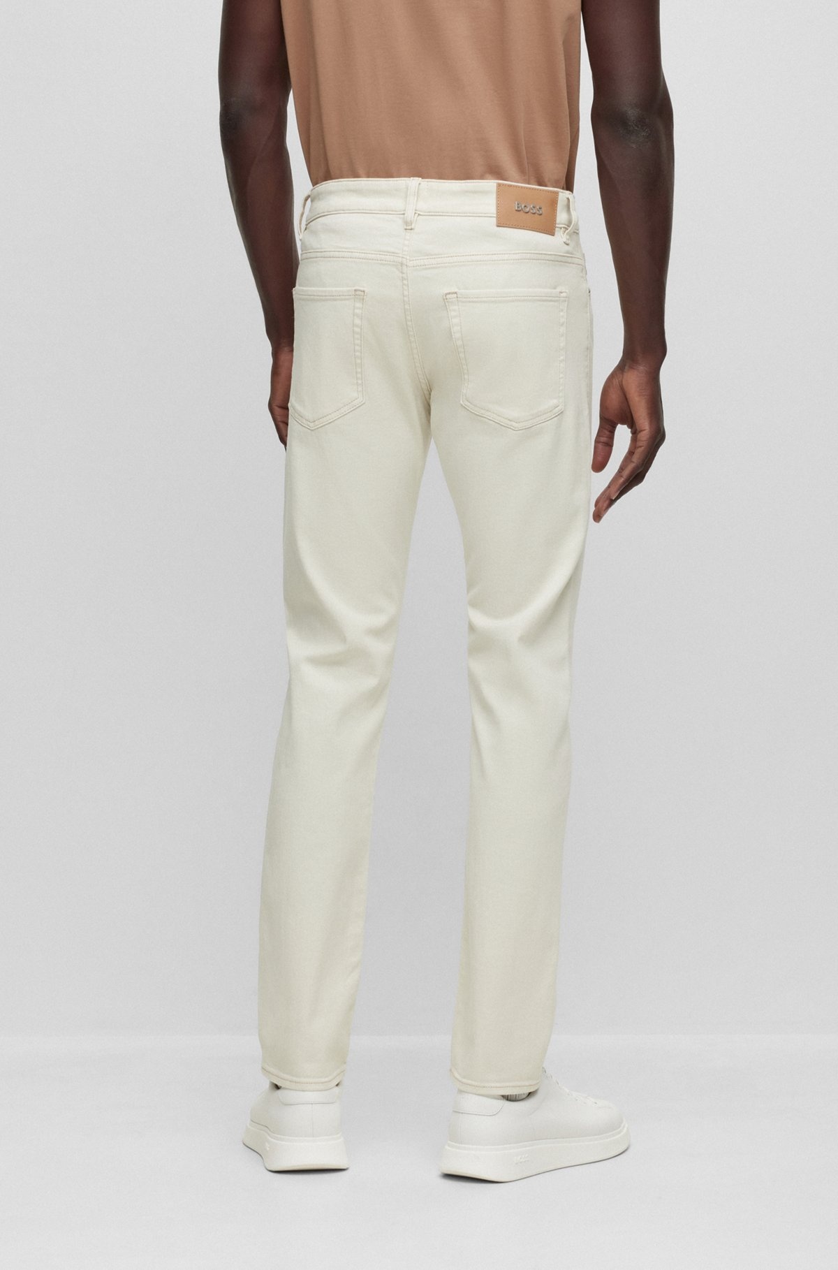 SLIM-FIT JEANS IN SUPER-SOFT ITALIAN DENIM - 4
