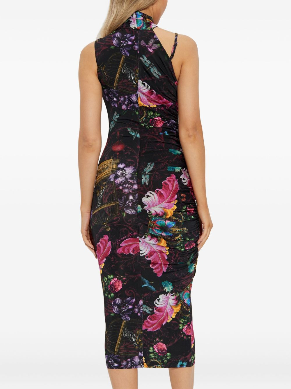 floral-print midi dress - 4