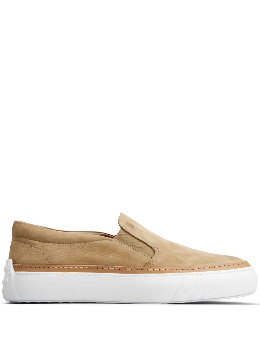 slip-on suede sneakers - 1