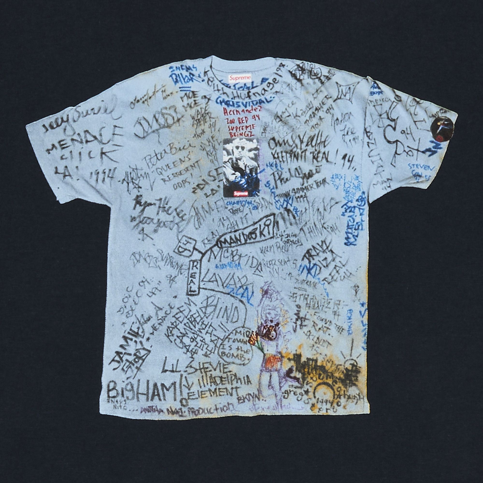 Supreme First Tee 'Navy' - 3