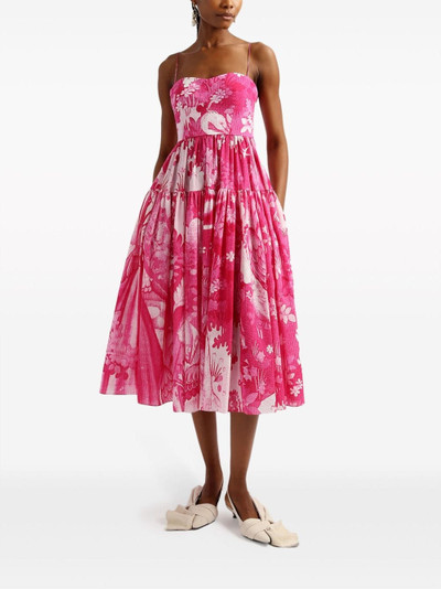 Erdem floral-print cotton dress outlook