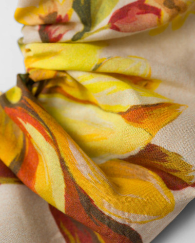 Prada Printed fabric scrunchie outlook
