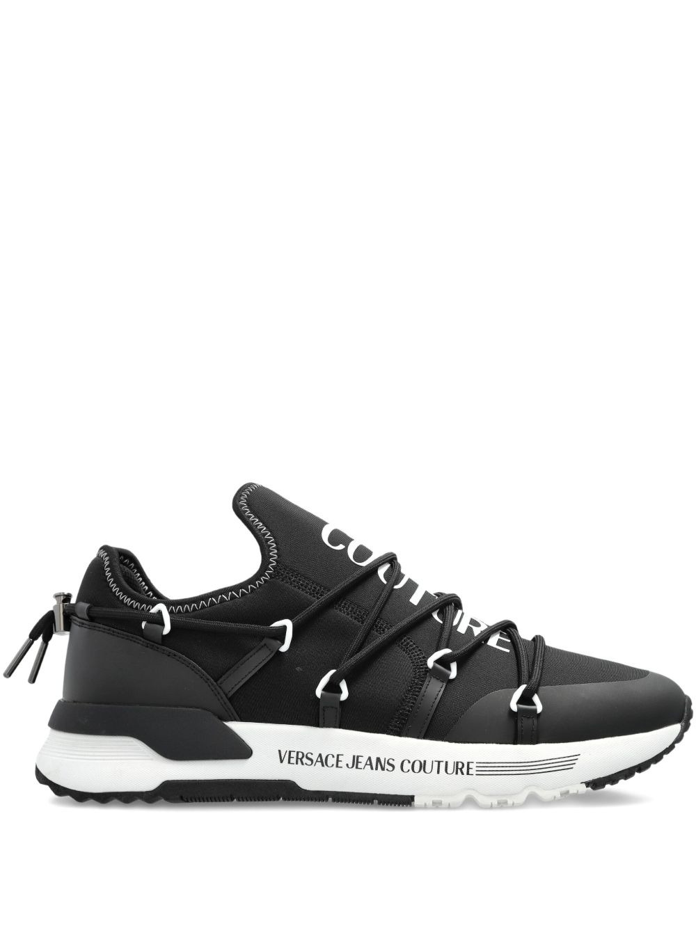 lace-up logo sneakers - 1