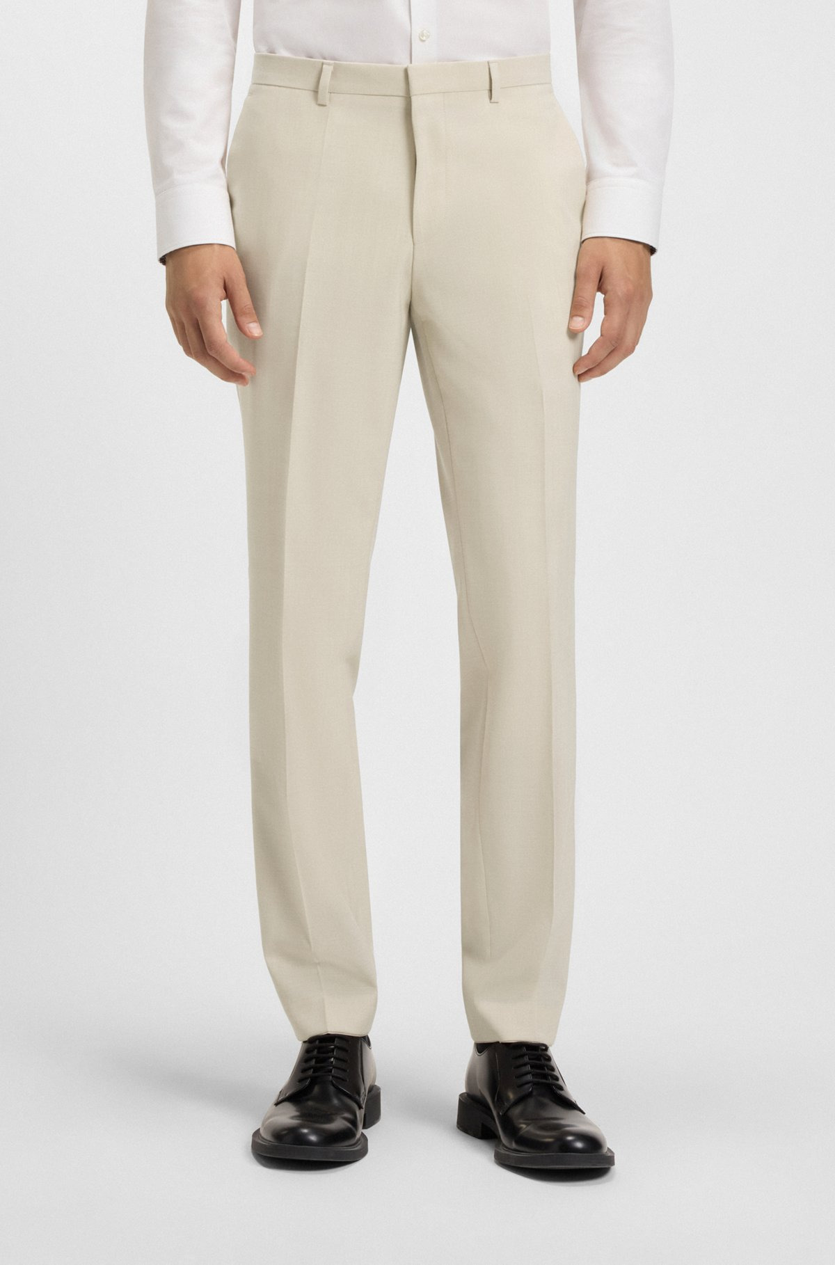 EXTRA-SLIM-FIT SUIT IN A MELANGE WOOL BLEND - 6
