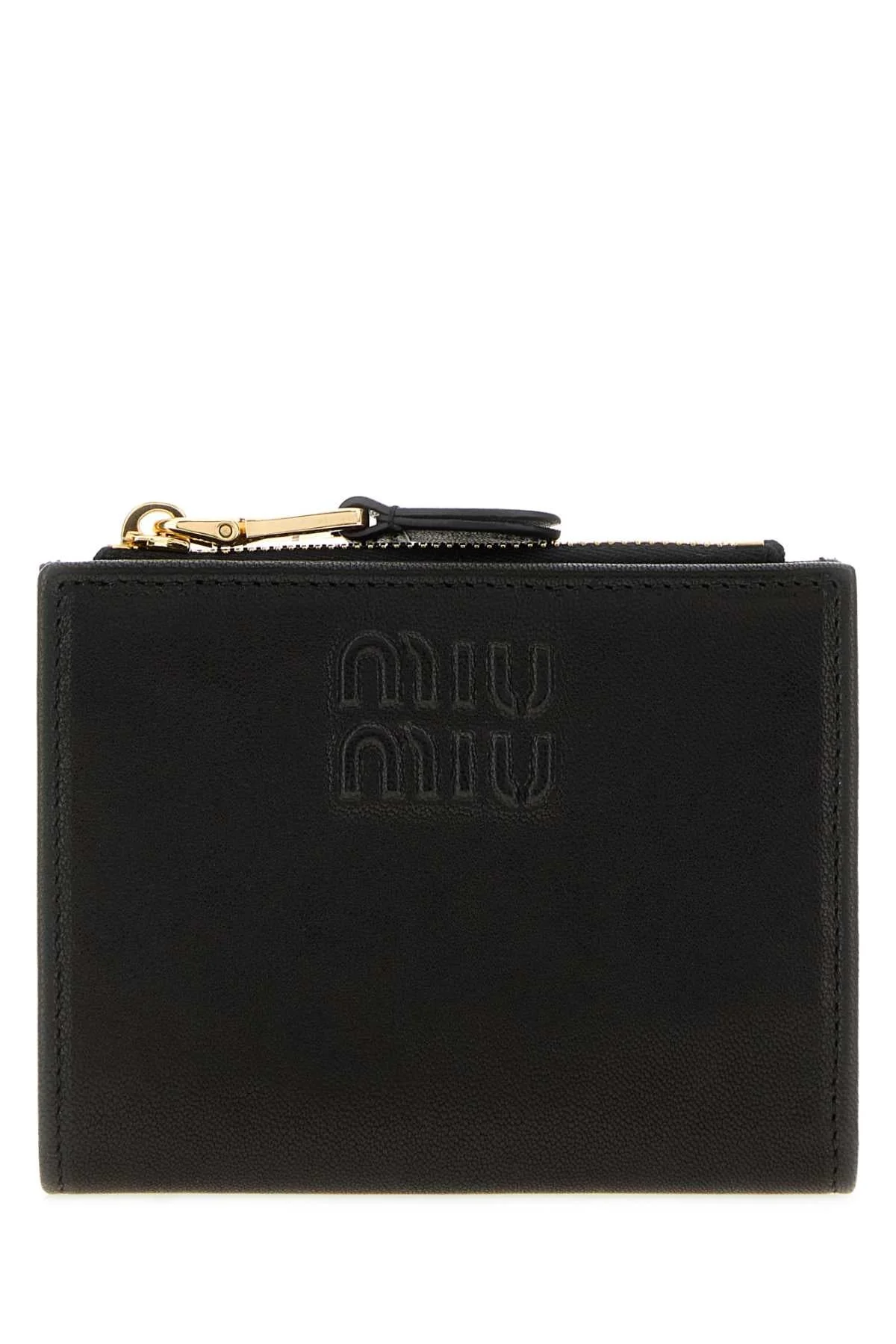 Miu Miu Nappa Leather Wallet — Black - 1