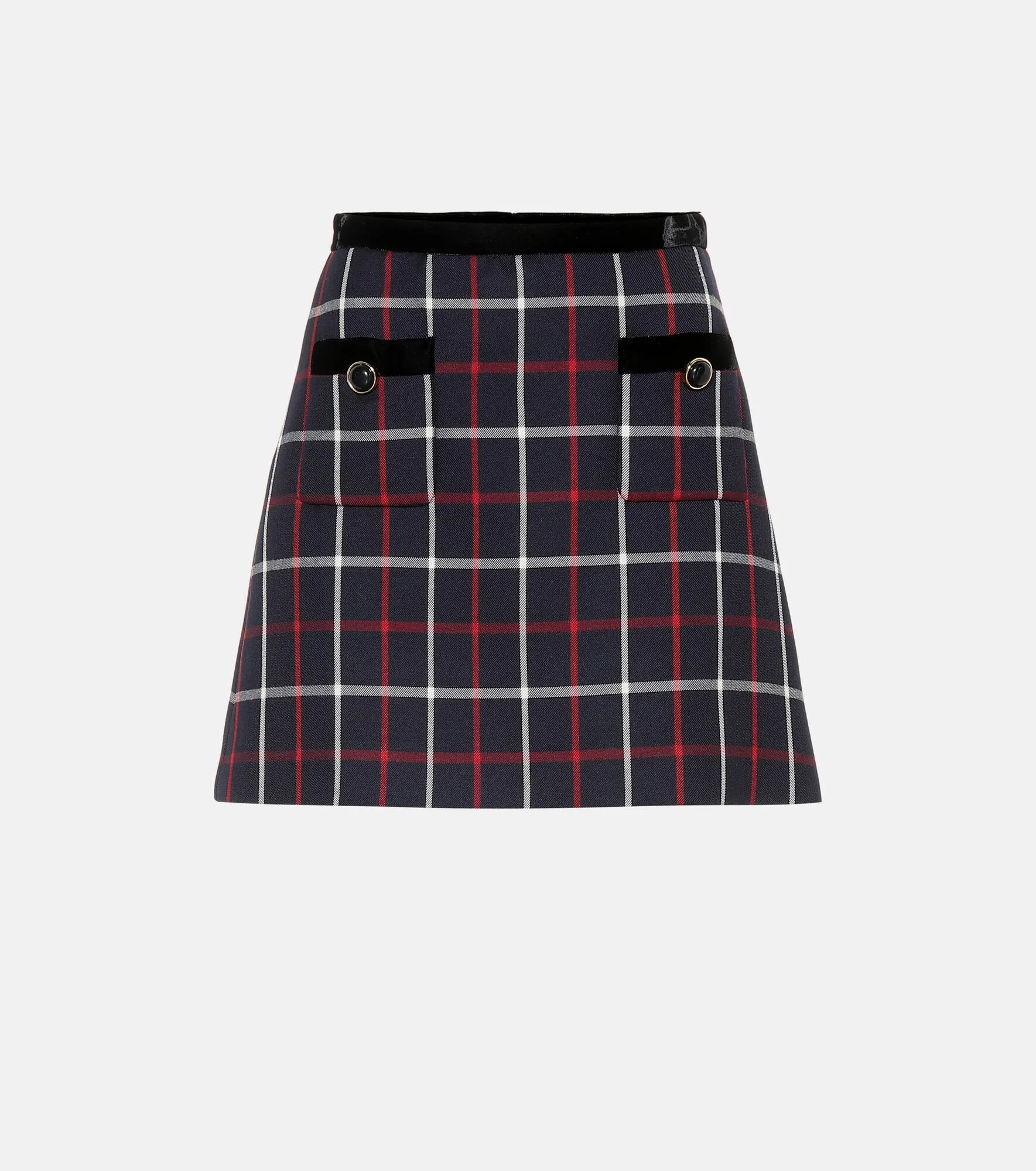 Checked miniskirt - 1