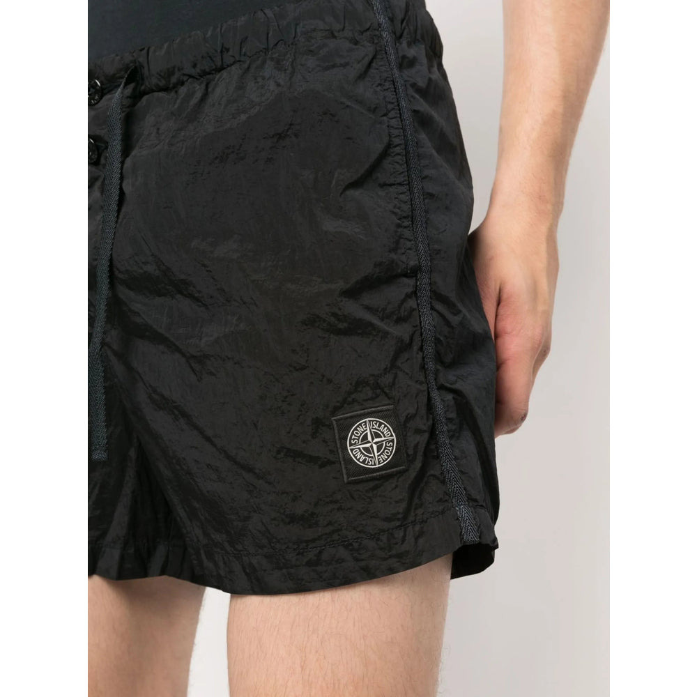 Stone Island Black Beachwear - Swim Shorts Men - 3