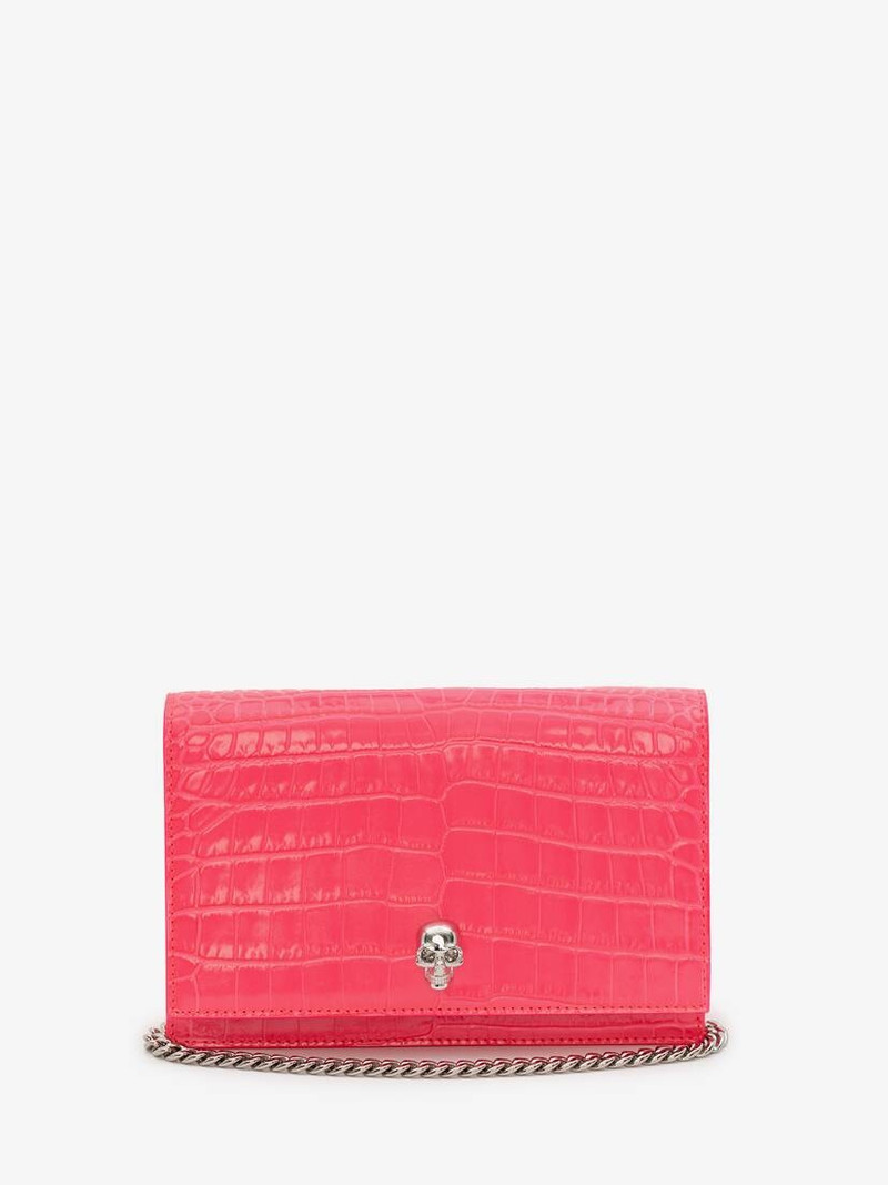 Small Skull Bag in Neon Pink 1