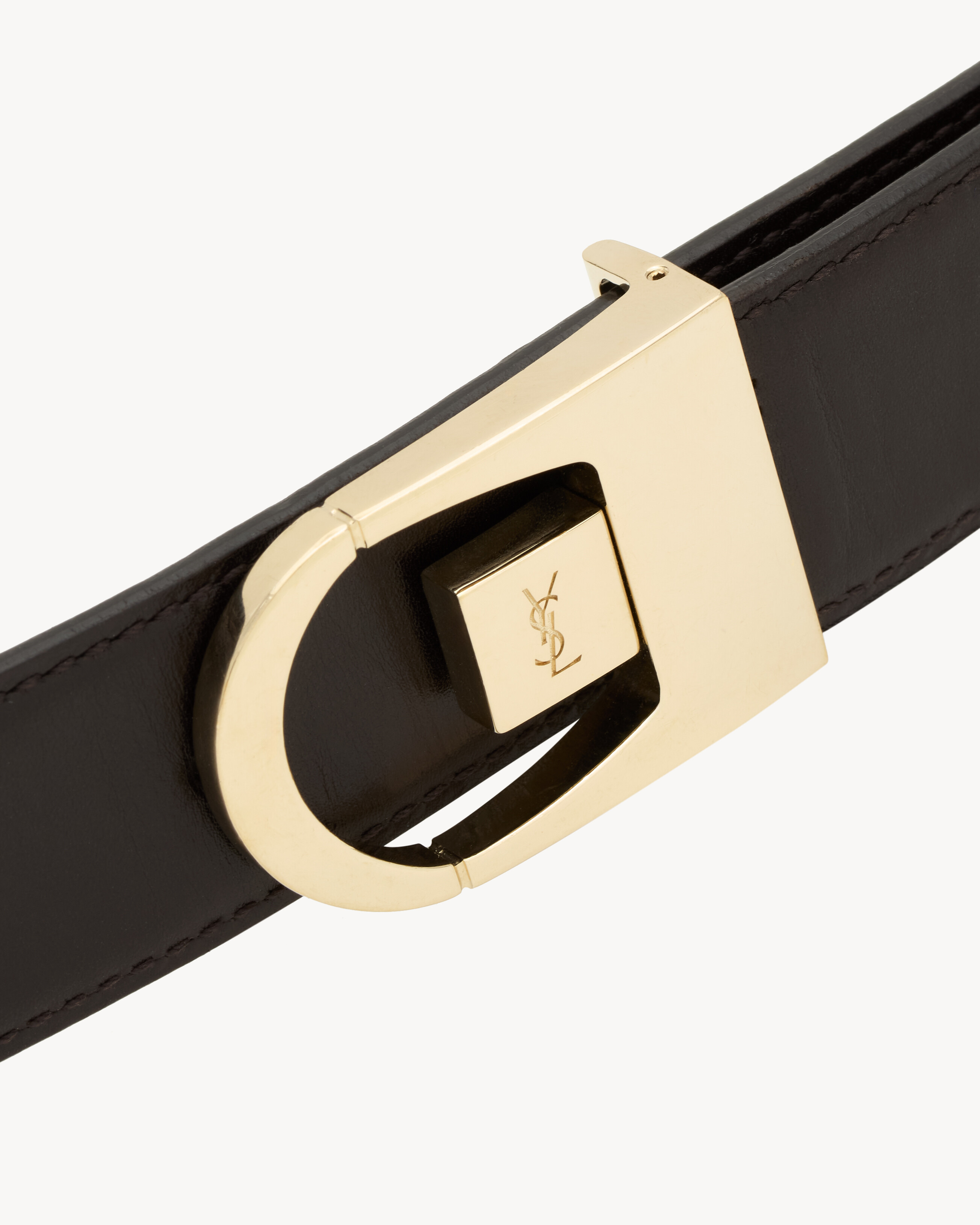 REVERSIBLE BELT IN CROCODILE-EMBOSSED LEATHER - 3