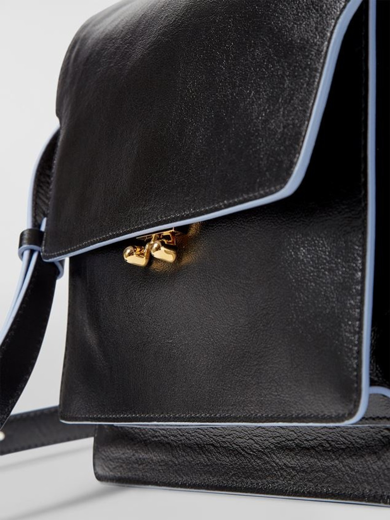 Marni TRUNK SOFT BAG IN BLACK TUMBLED CALF outlook