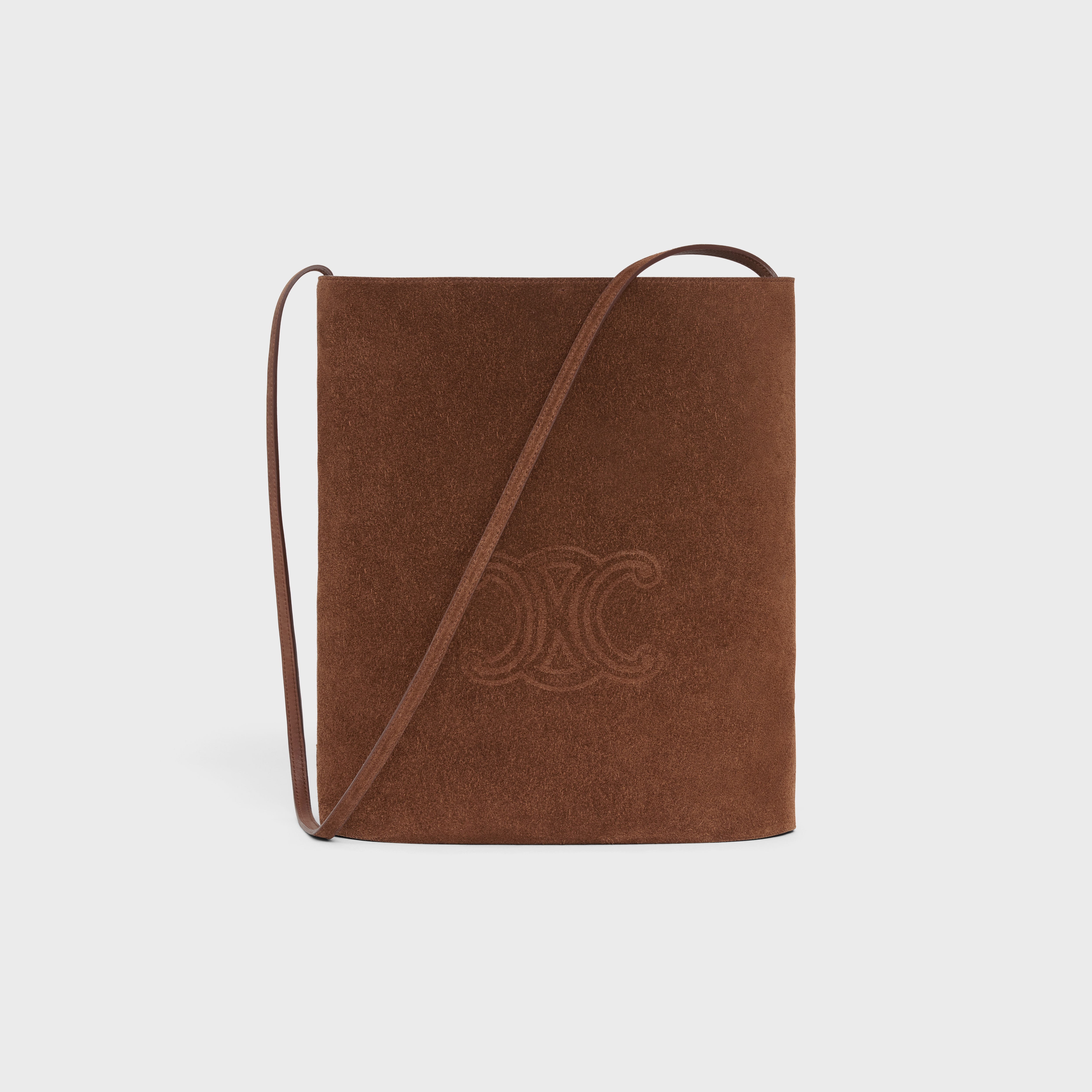 BUCKET in SUEDE CALFSKIN WITH TRIOMPHE EMBOSSED - 1