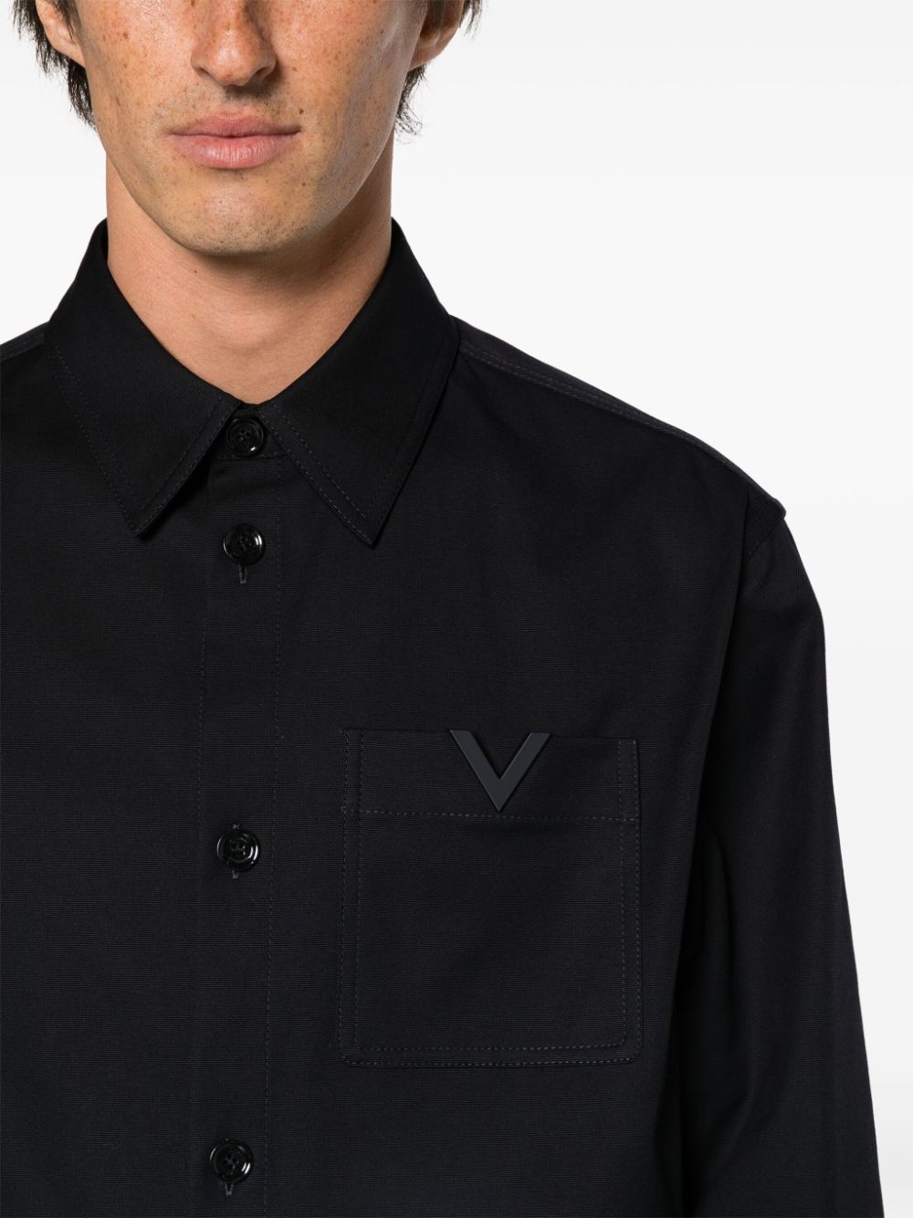 VLogo canvas shirt - 5