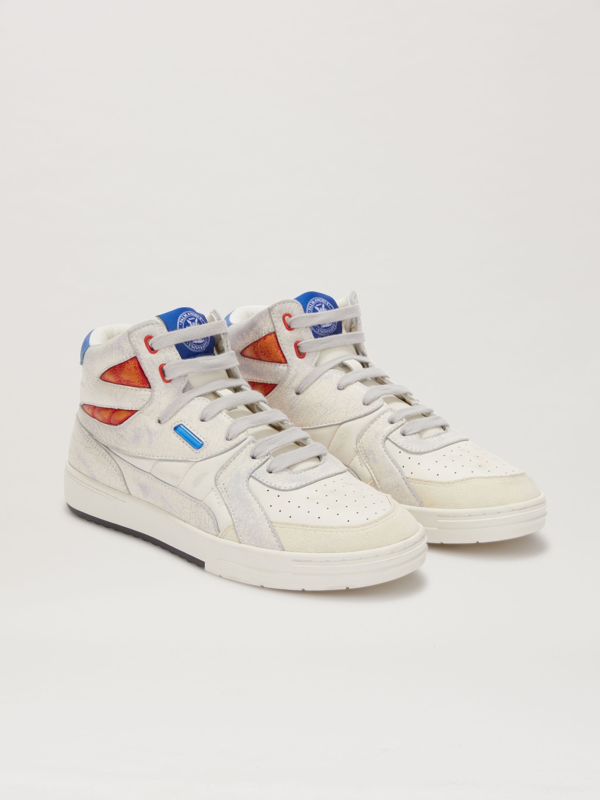 Vintage High-Top University Sneakers - 2