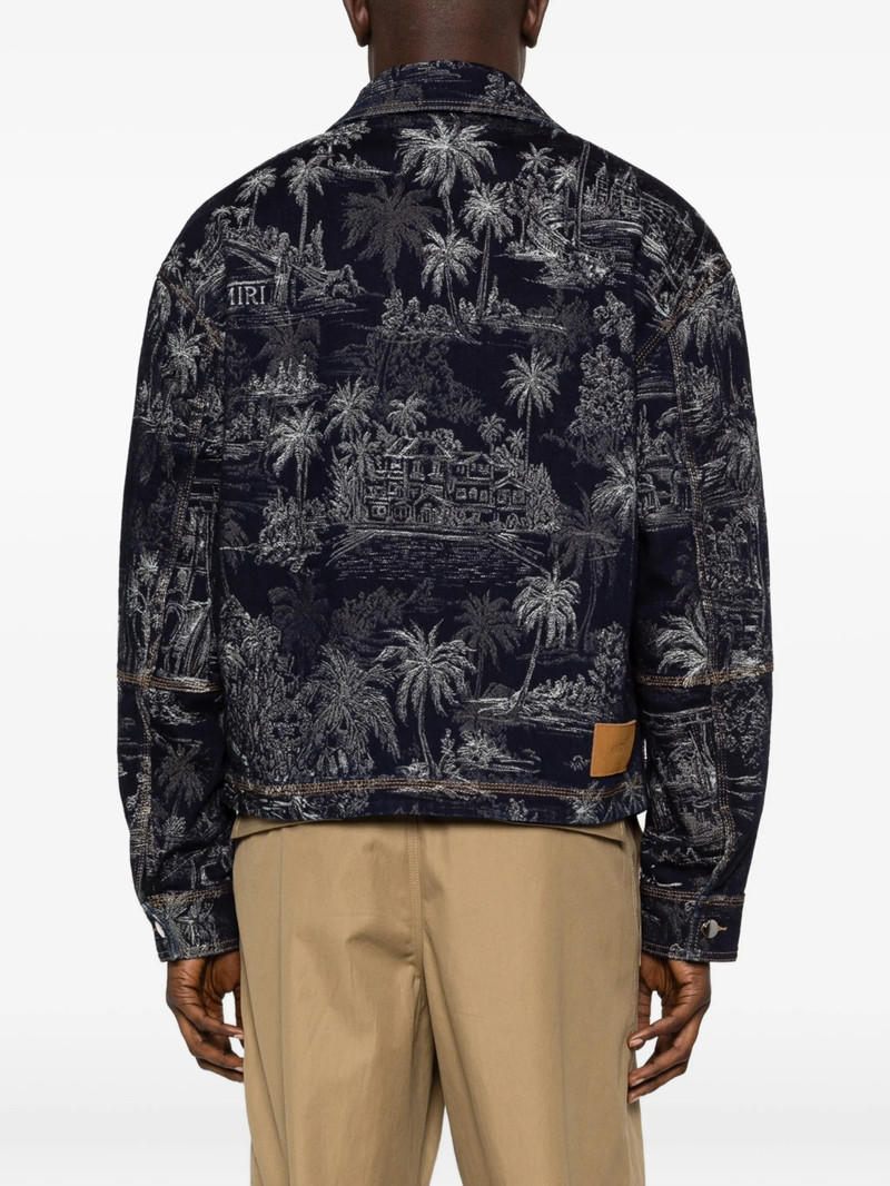 AMIRI Amiri Jacquard Zip Chateau Palms Jacket outlook