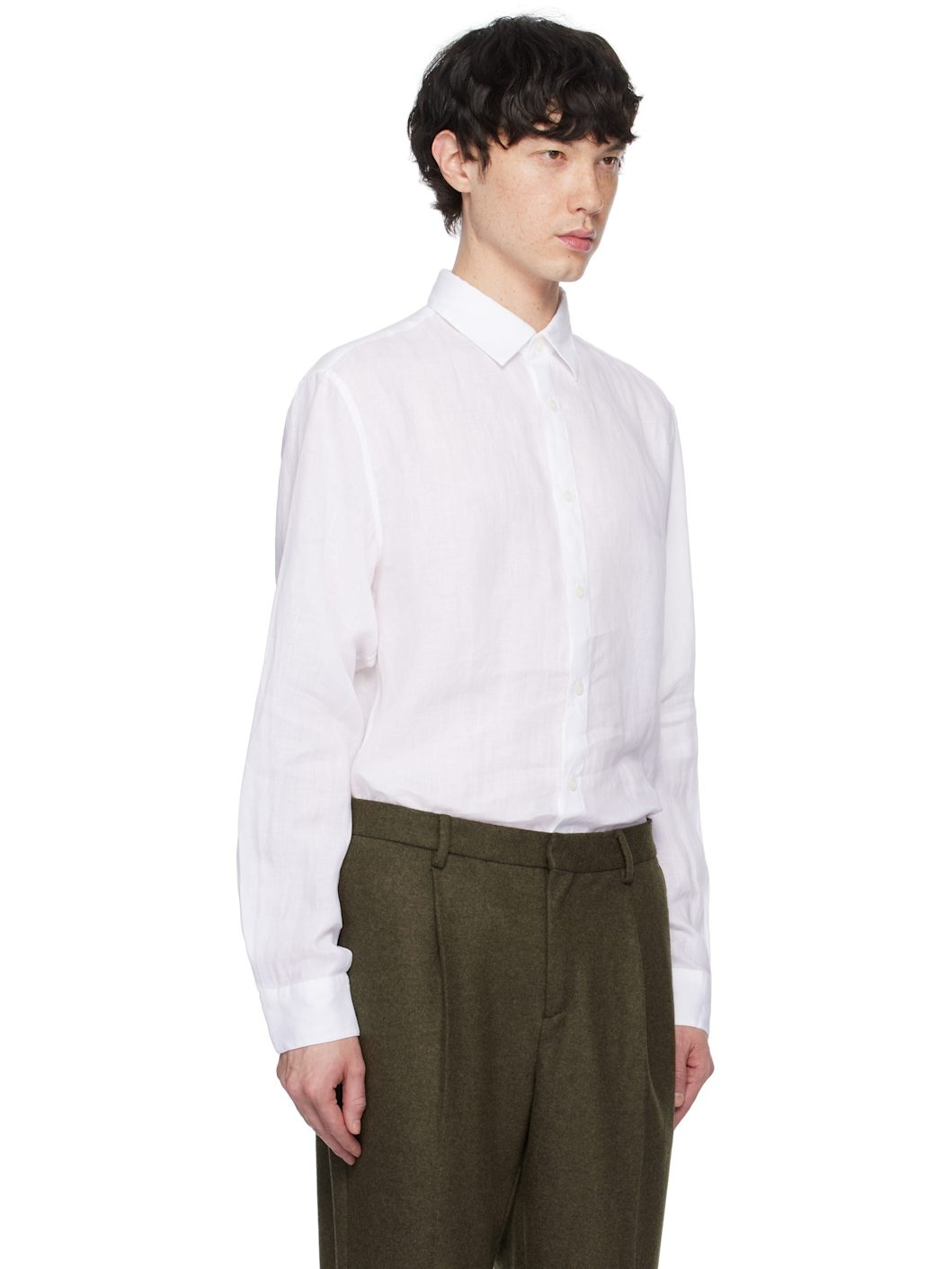 White Linen Shirt - 2