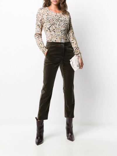 Etro floral-pattern knitted top outlook