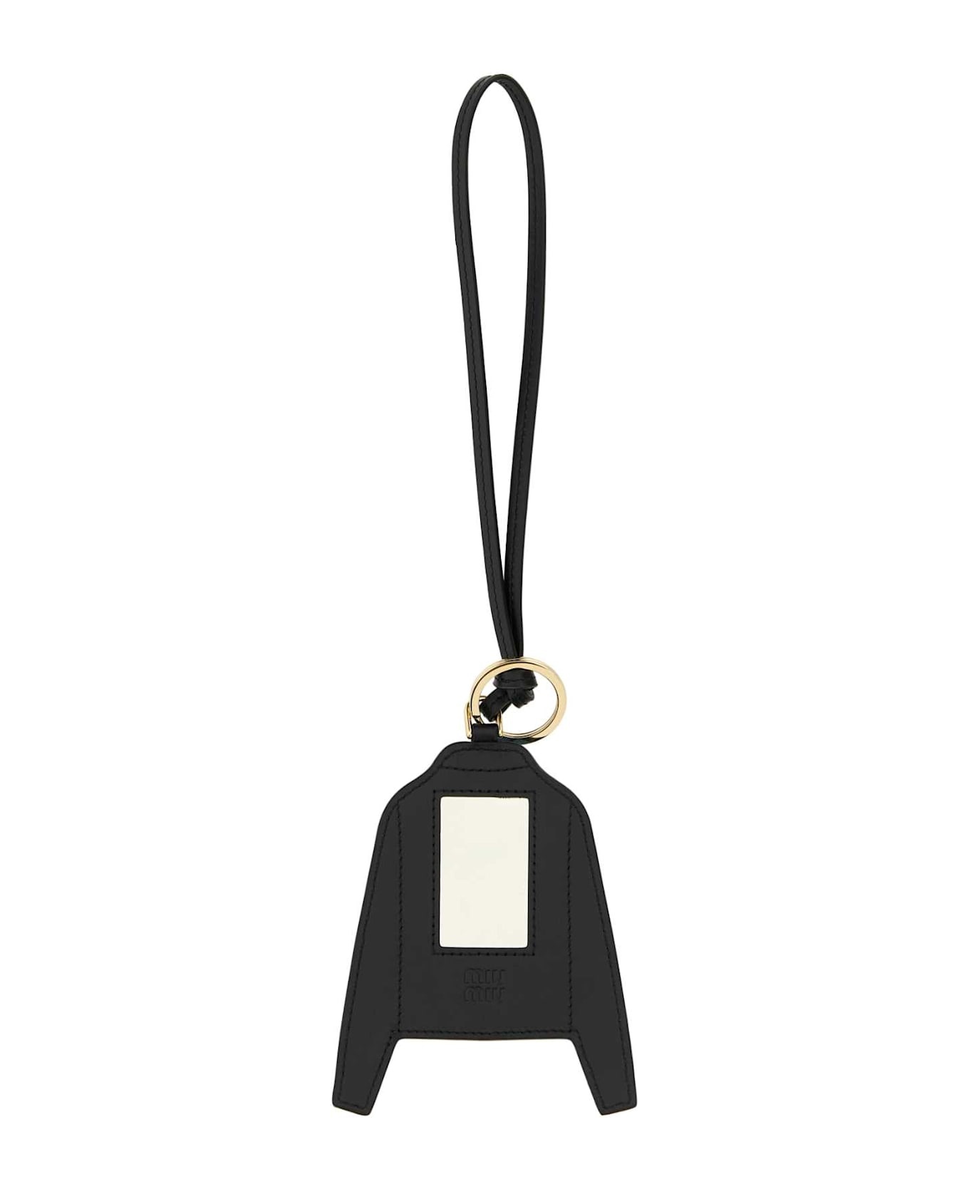 Cerulean Blue Leather Keyring - 2