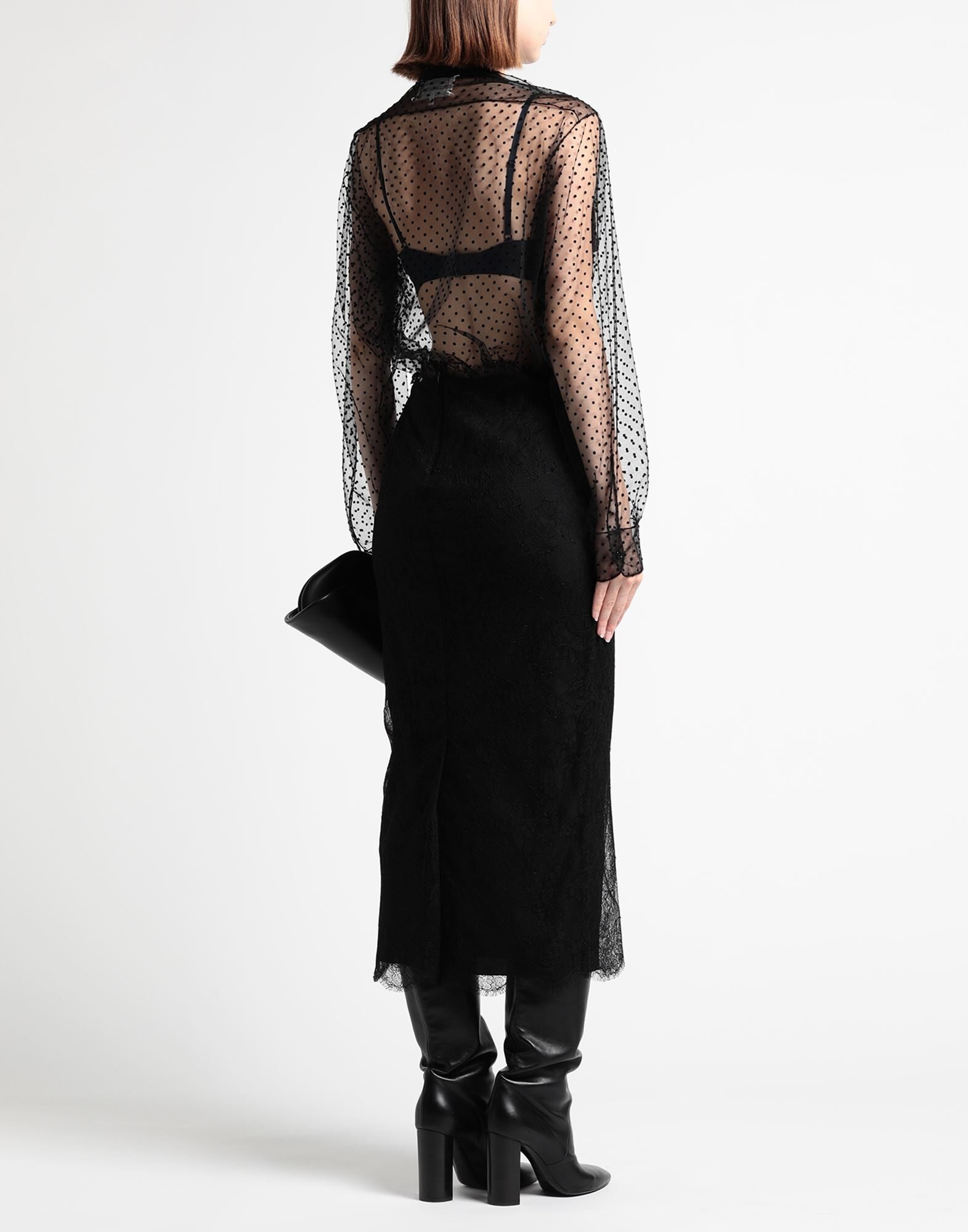 Black Women's Midi Skirt - 4