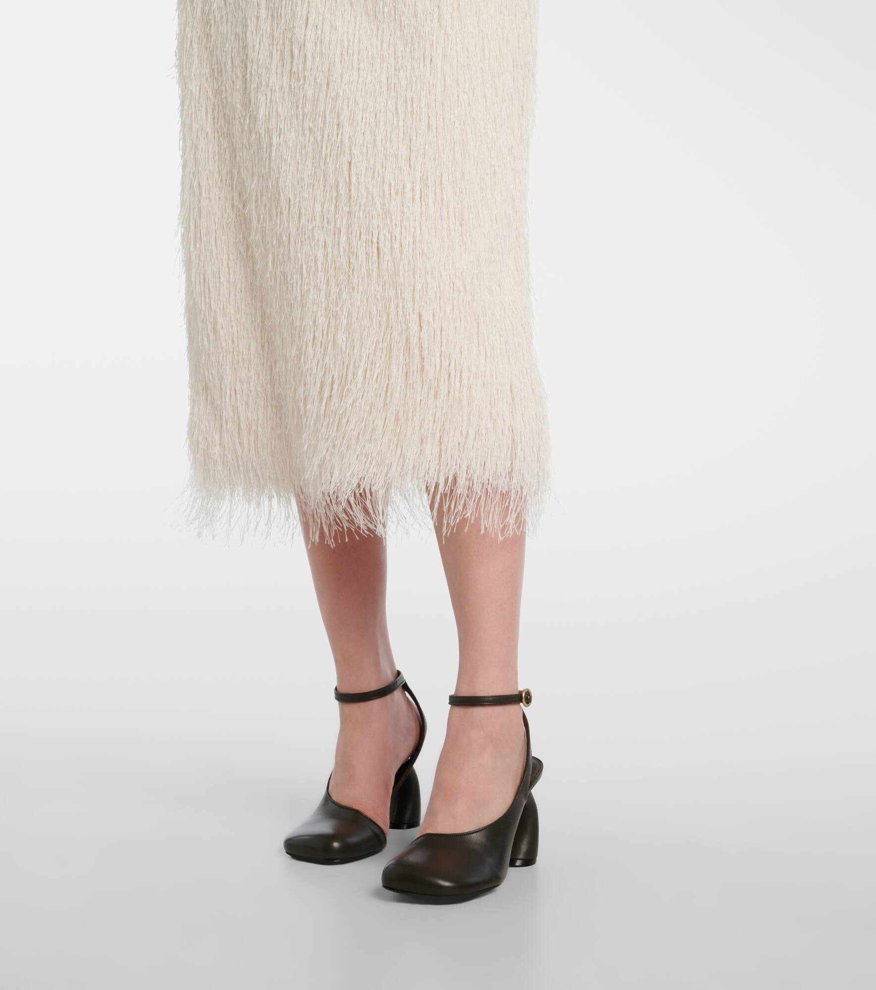 Fringed midi skirt - 5