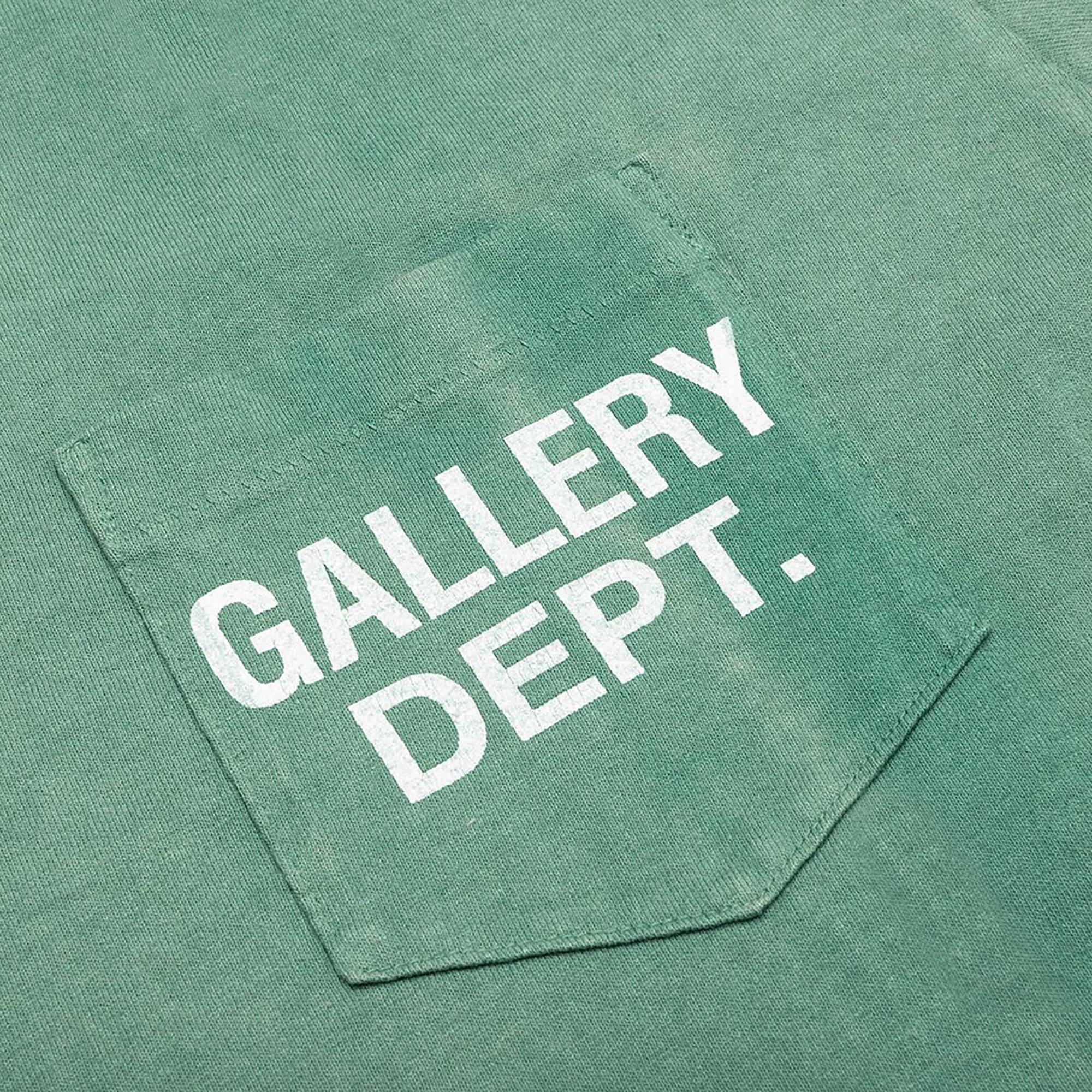 Gallery Dept. Vintage Logo Painted Tee 'Green' - 3