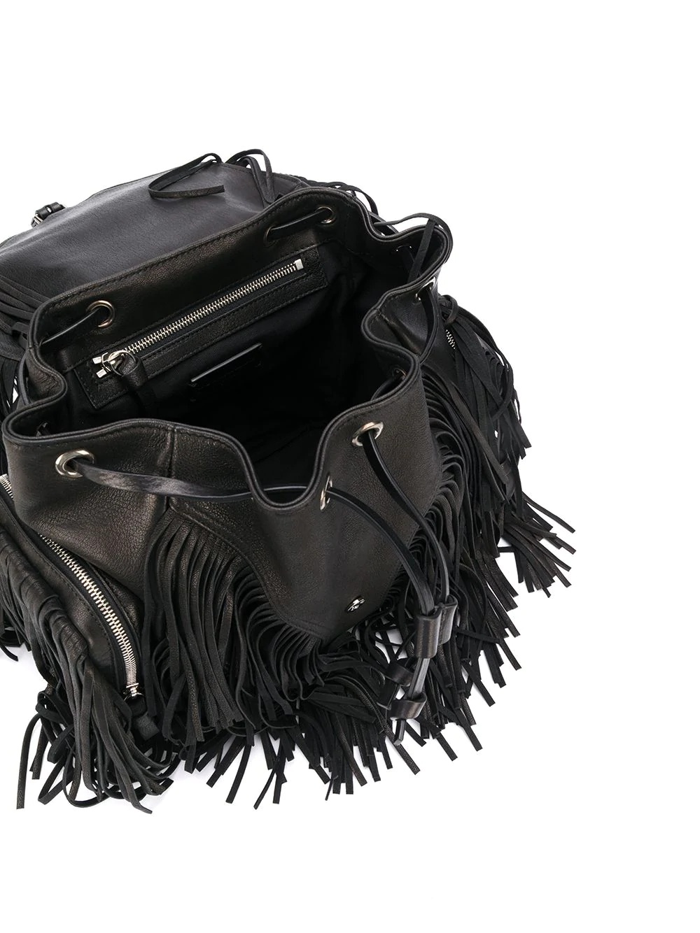 fringe detail backpack - 5