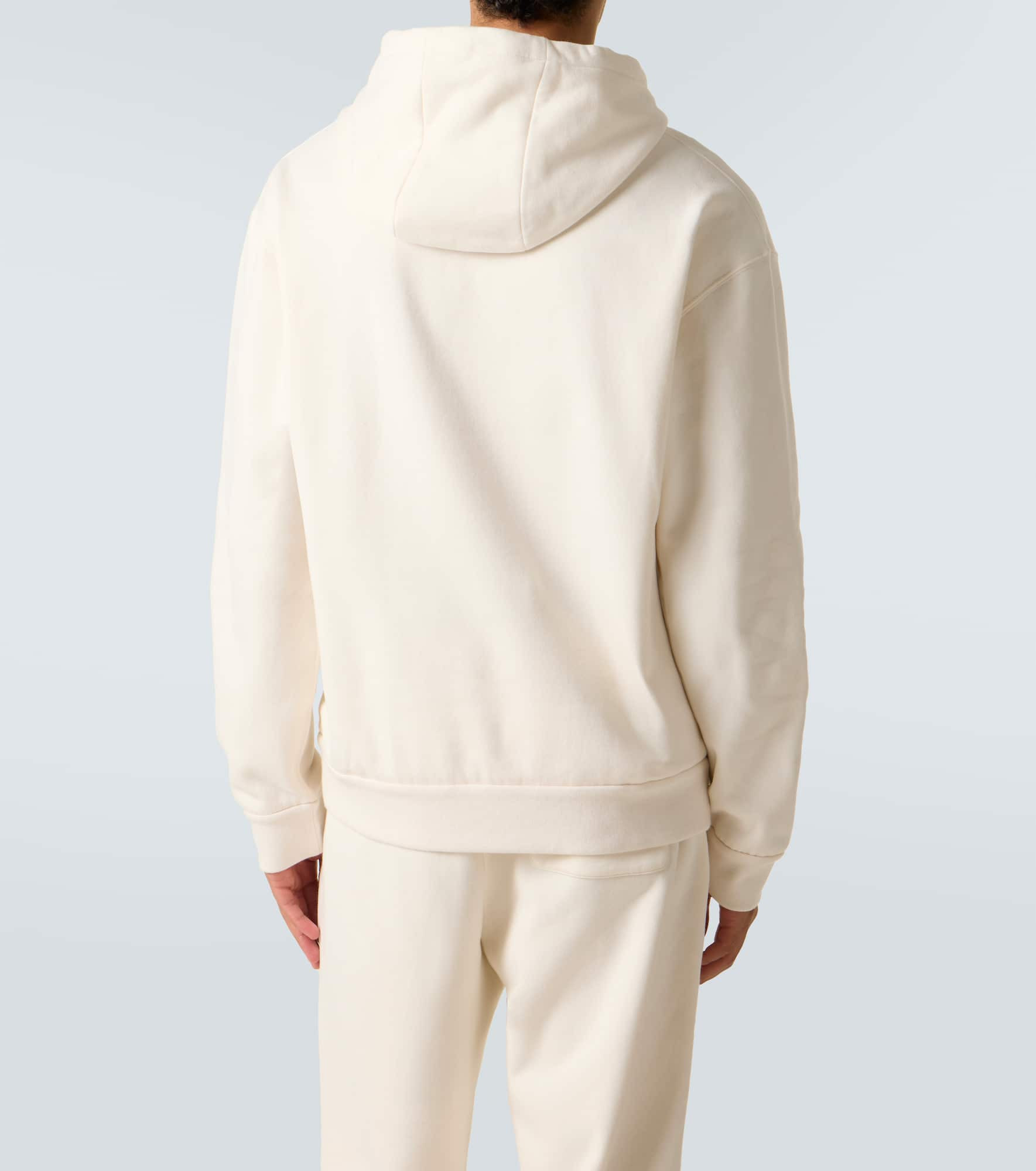 Cotton and cashmere jersey hoodie - 4