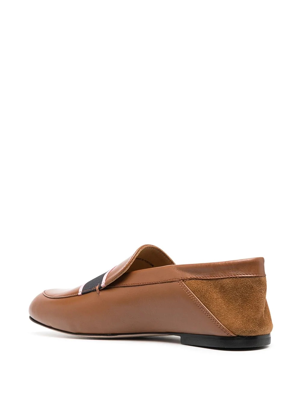 slip-on leather loafers - 3