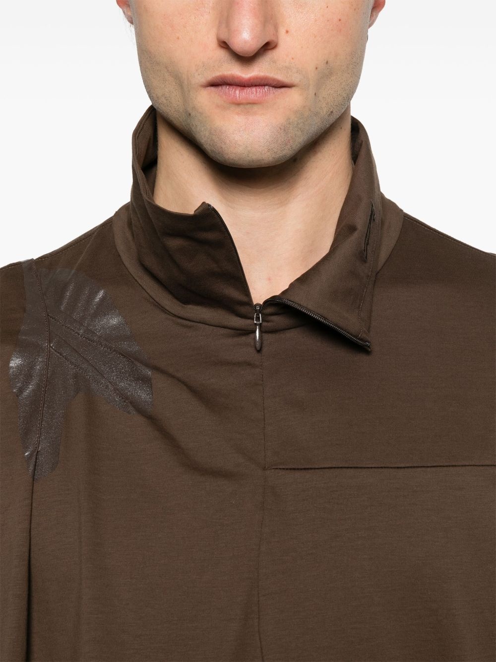 Kiko Kostadinov Remus Top in White/Grey/Green | notreshop