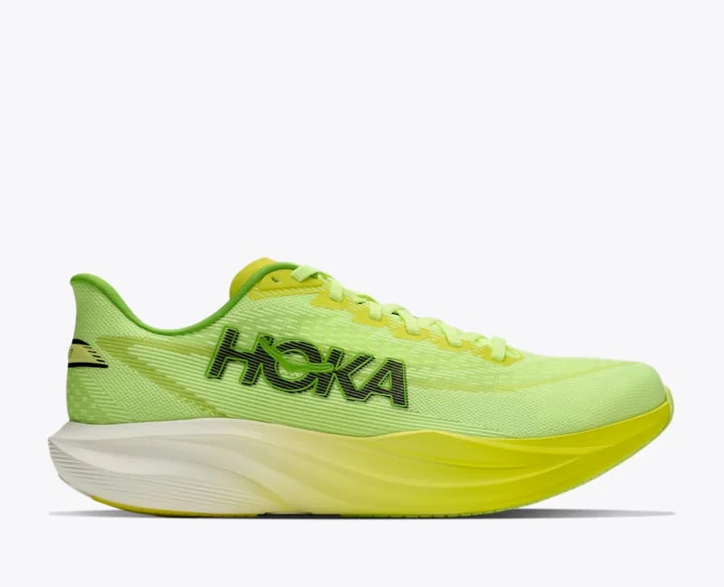 Men's Mach 7 Road Running Shoes in Neon Yuzu/Hoka Citrus - 1
