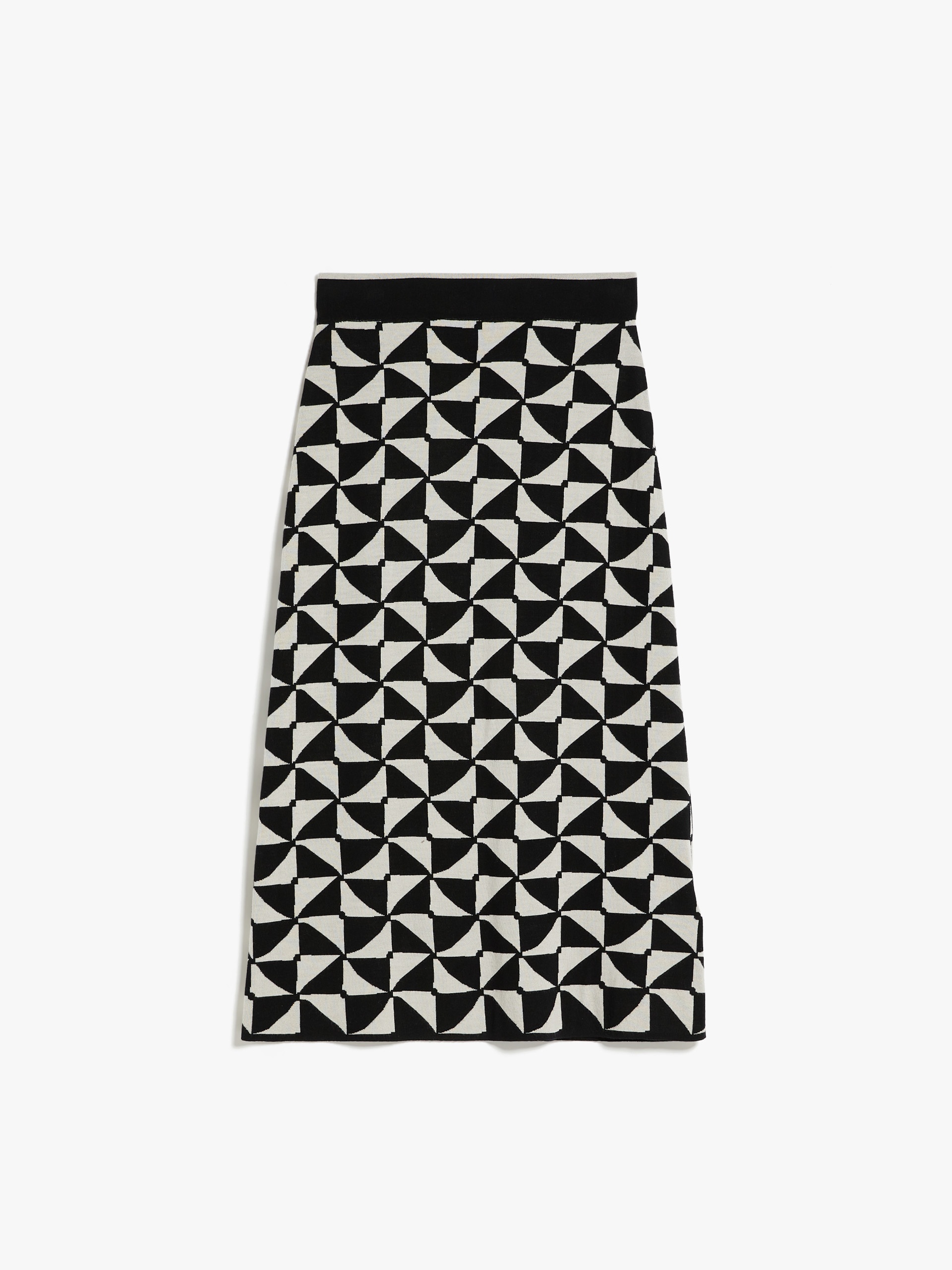 ENZA Jacquard wool yarn skirt - 1