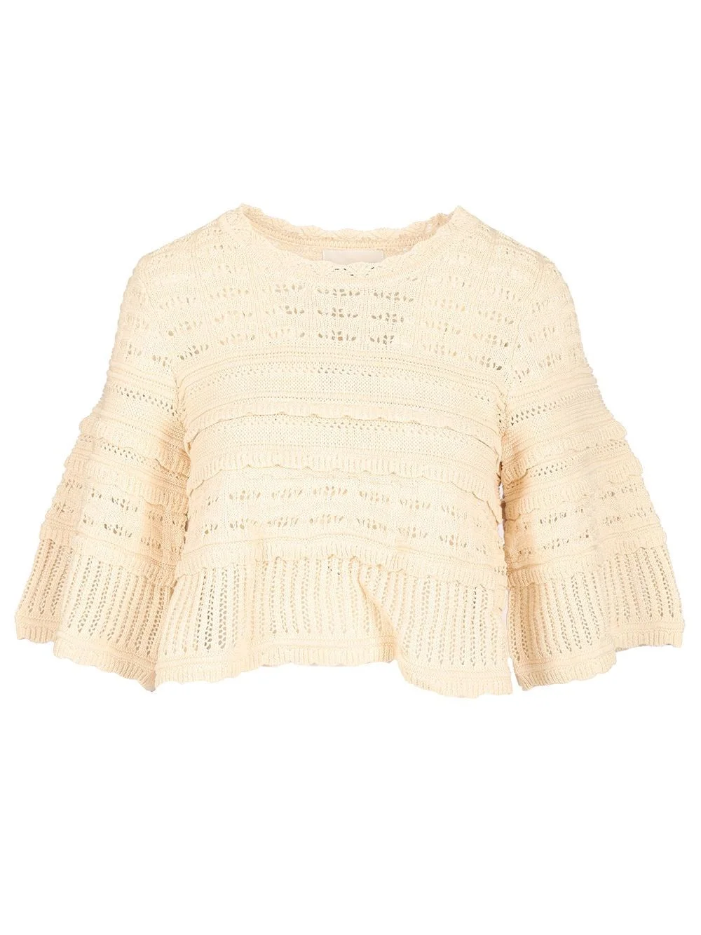 Marant Etoile Women "Azelia" Crop Knit Blouse - 1