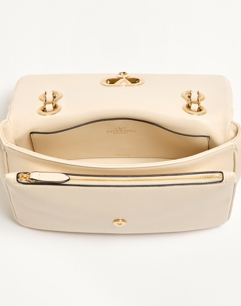 Valentino VALENTINO GARAVANI DJUNA MEDIUM CHAIN BAG IN NAPPA LEATHER outlook