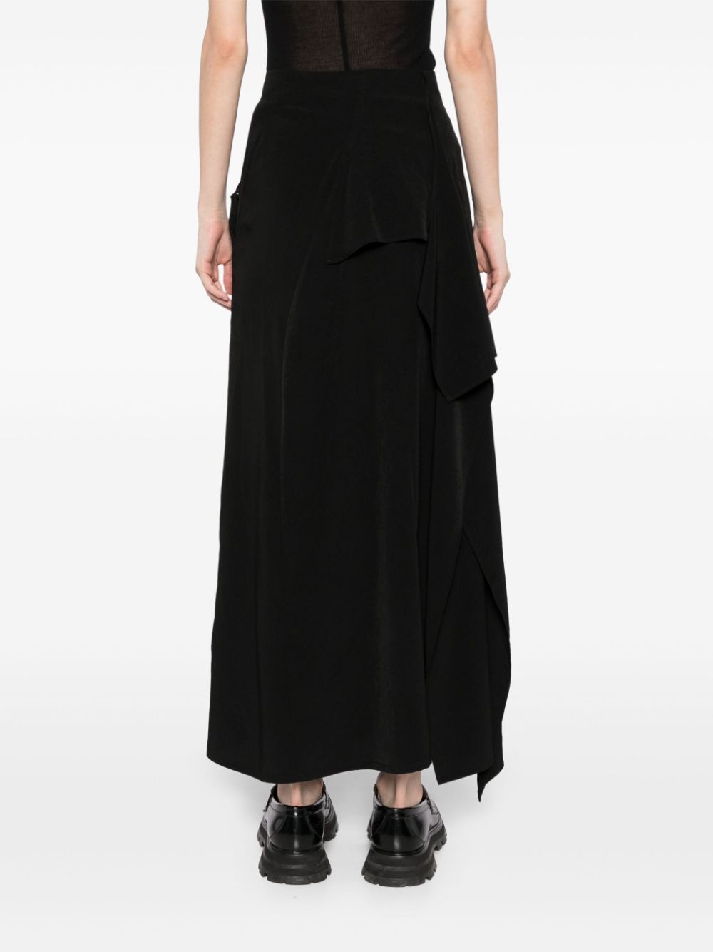 draped high waist skirt - 4