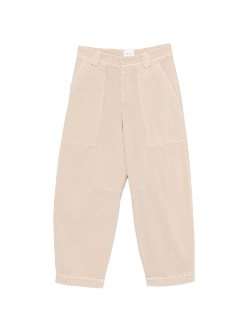 Rhannon patch-pocket tapered trousers 1