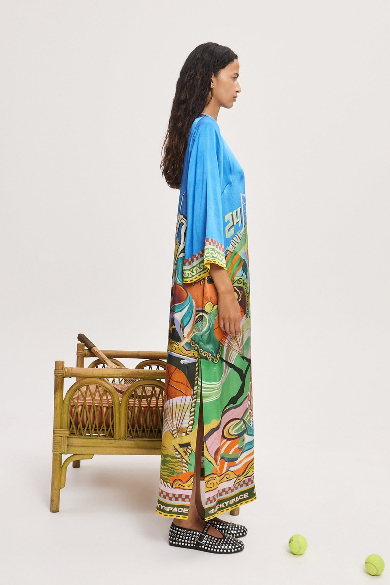 Lucky Pace Silk Midi Dress 3