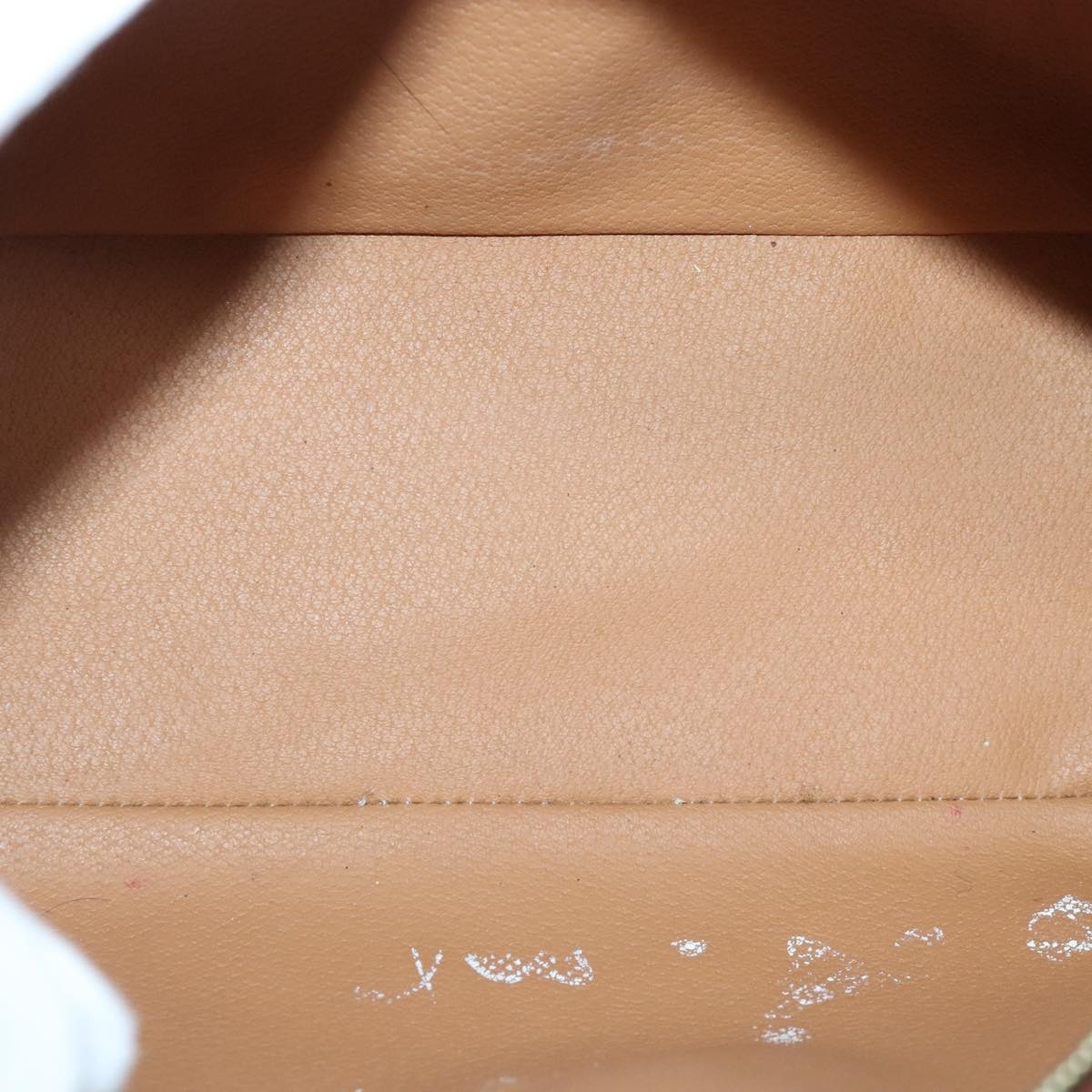 CELINE Macadam Canvas Hand Bag Pvc Leather Brown Gold - 10