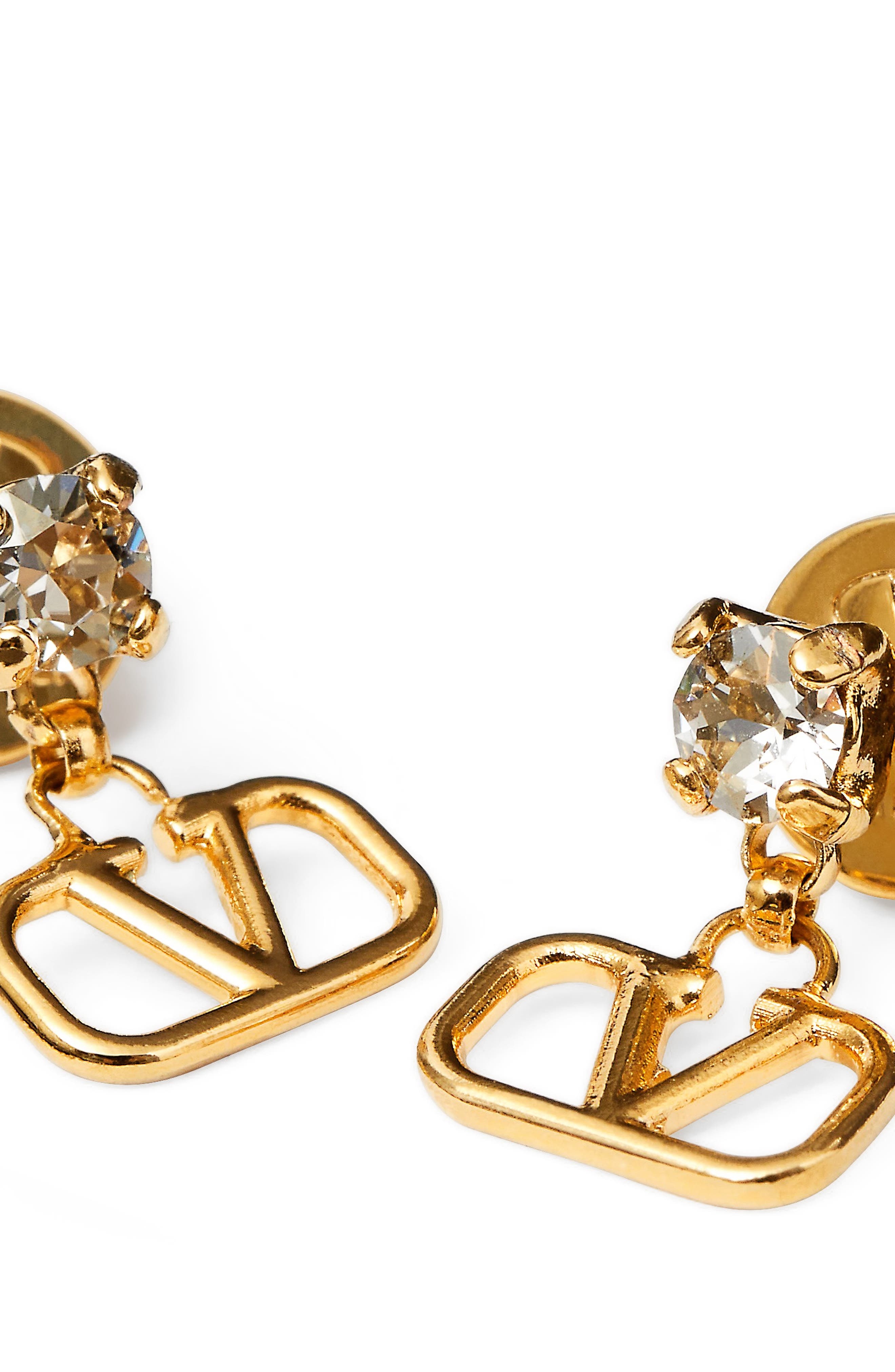 Valentino Garavani Valentino VLOGO Pendant Stud Earrings in Gold Silver at Nordstrom - 2