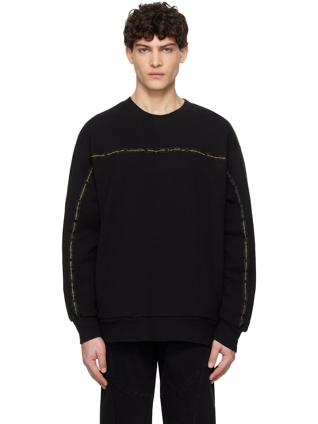 Black French Terry Sweatshirt - 1