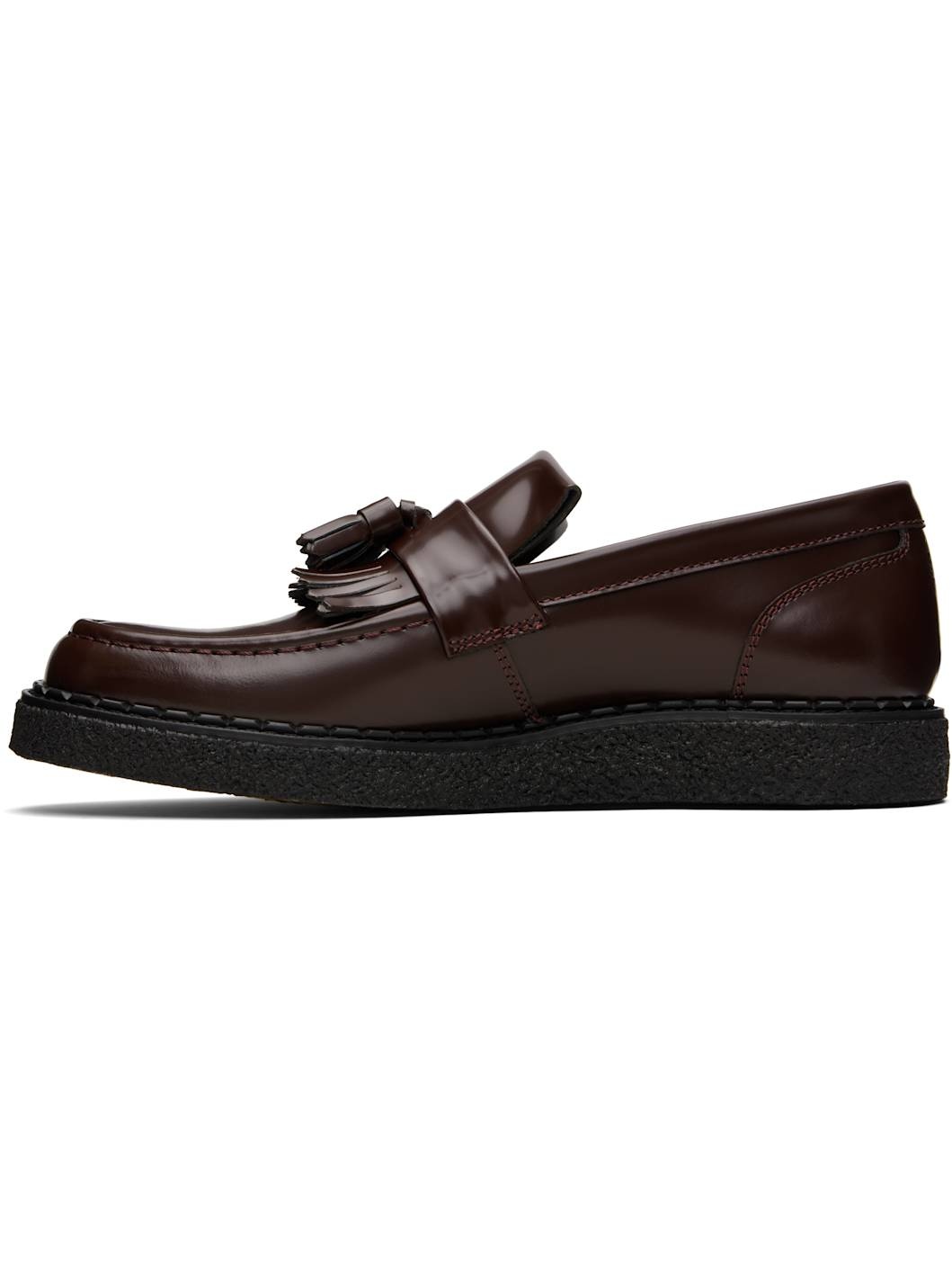Burgundy George Cox Edition Tassel Loafers - 3