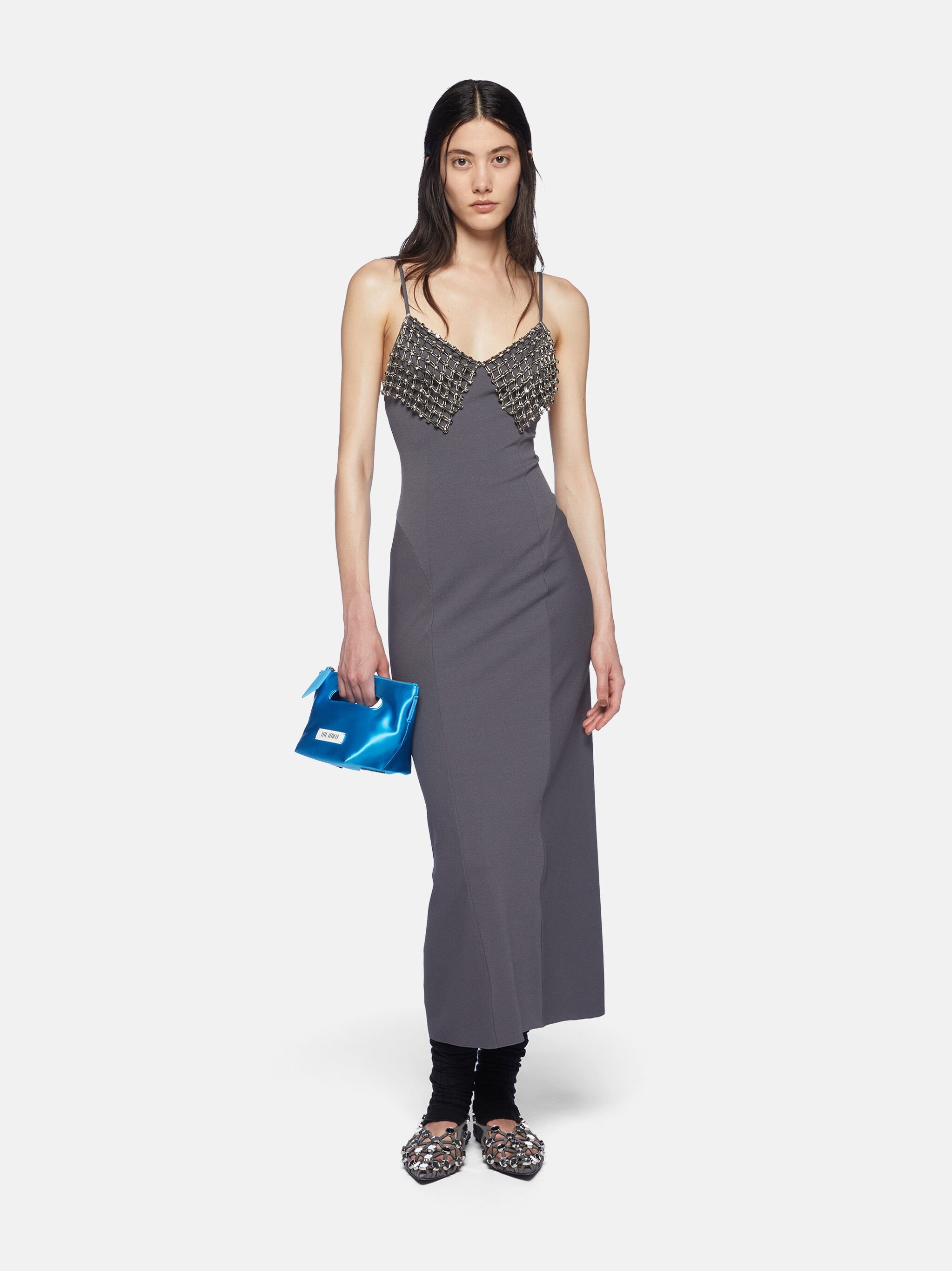 GREY MIDI DRESS - 2