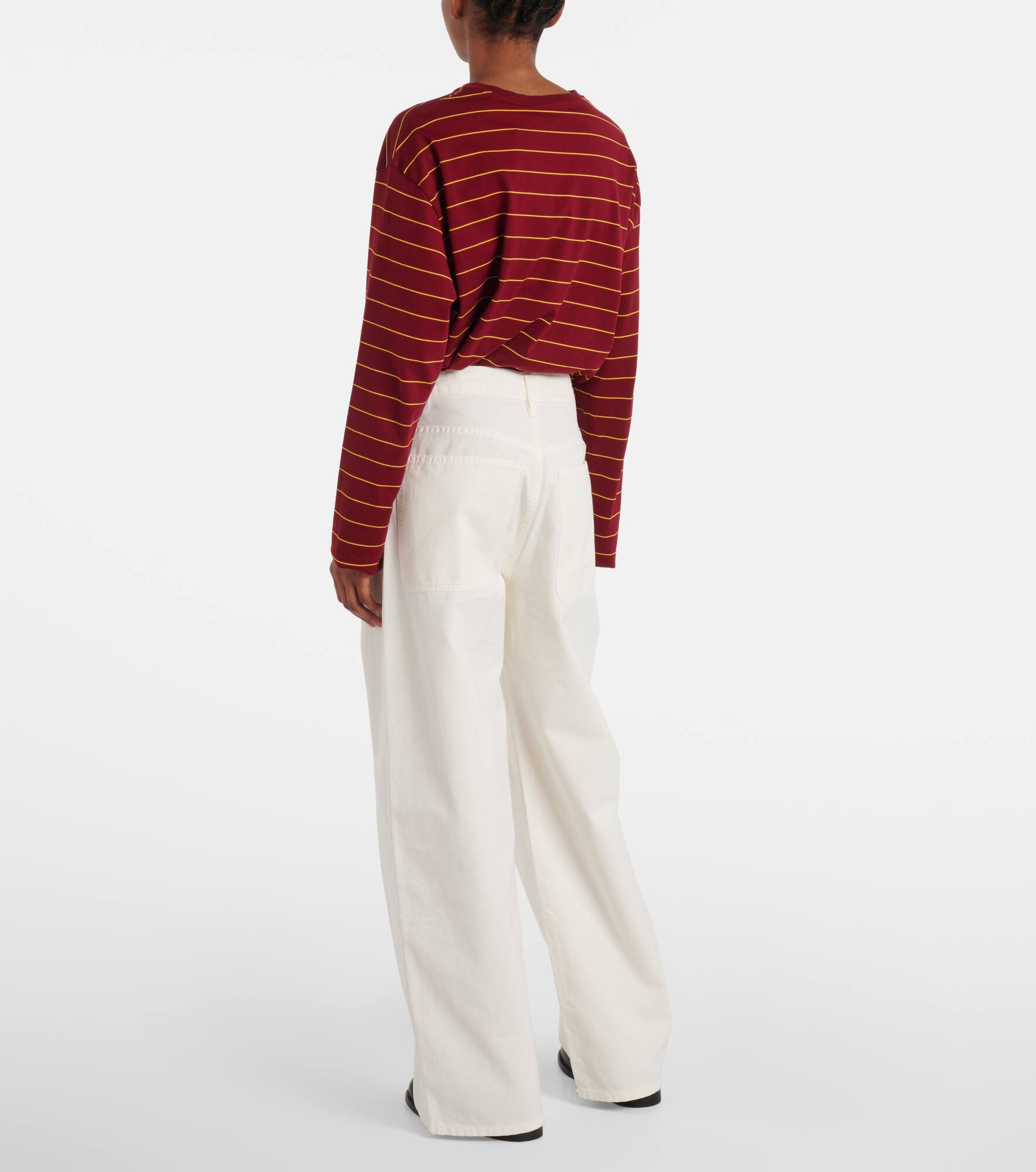 Ayla high-rise cotton cargo pants - 3