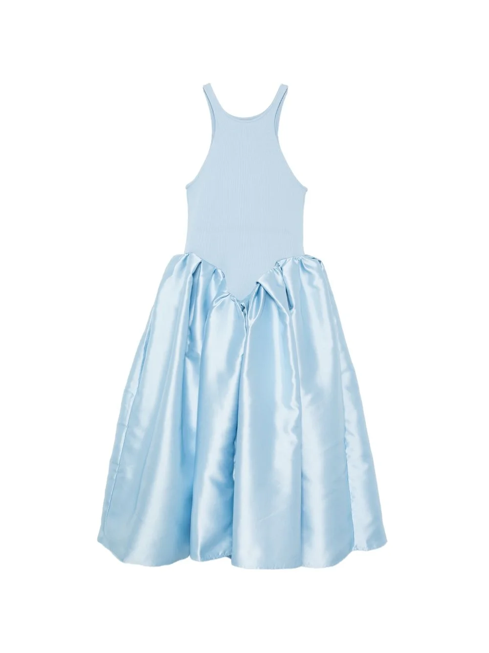 panelled bubble-skirt dress - 1