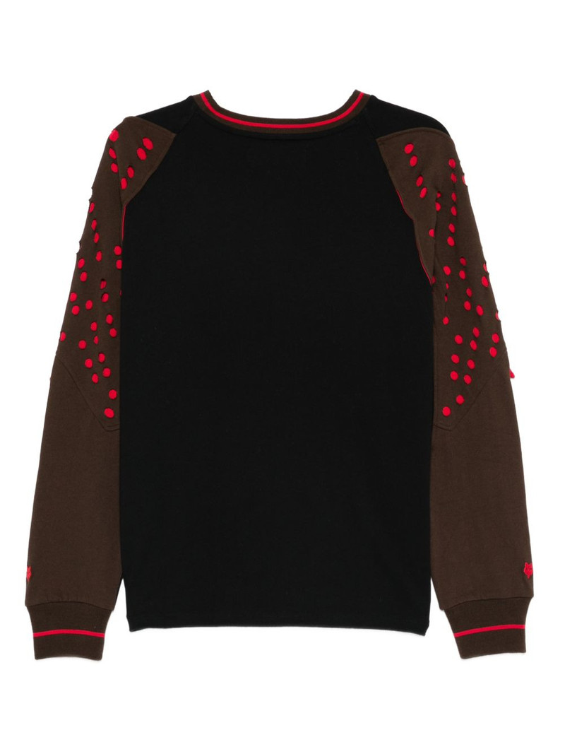 Kiko Kostadinov perforated long-sleeve sweatshirt outlook